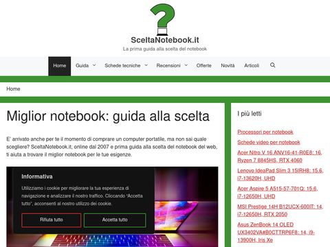 La scelta del notebook