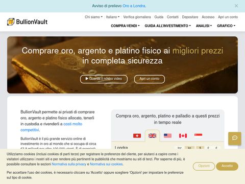 Comprare oro da investimento