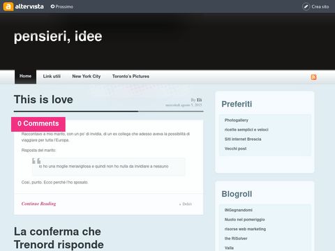 Pensieri, idee