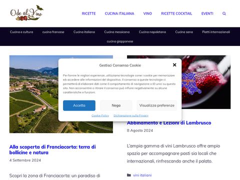 Ricette e vino