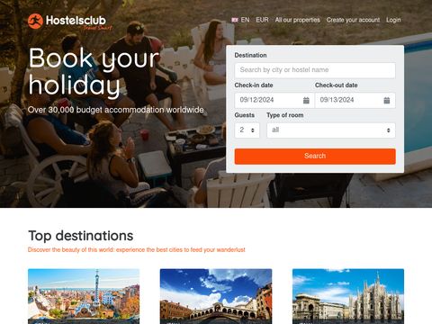 Hostelsclub.com - Book Hostels
