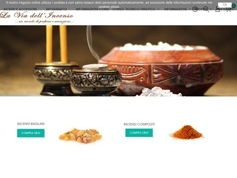 La Via dell'Incenso vendita e creazione incensi