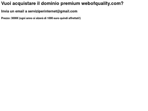 Servizi web di indicizzazione e progettazione siti internet