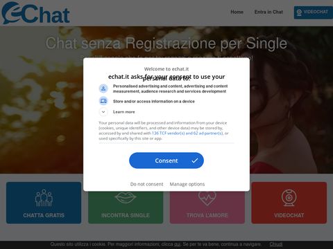 eChat - Chat italiana gratuita senza registrazione