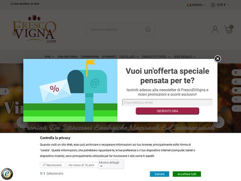 Vendita vino on-line. Enoteca on-line di vini pregiati e pro