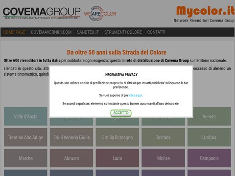 Colorifici in Italia rivenditori Covema vernici