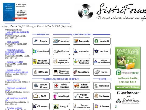 SISTRI: Forum sulla tracciabilità dei rifiuti
