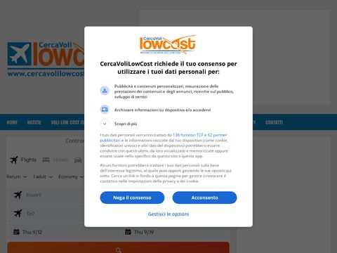 Cerca Voli Low Cost