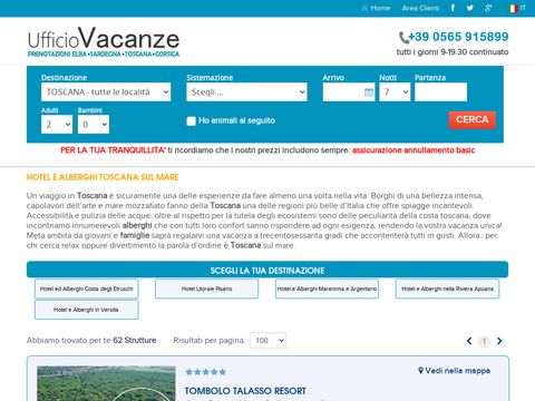 Alberghi Toscana mare