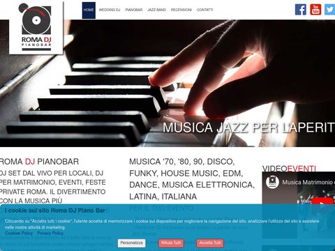 Romadjpianobar, Service con DJ e Musicisti dal 1982