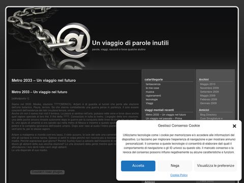 un viaggio di parole inutili