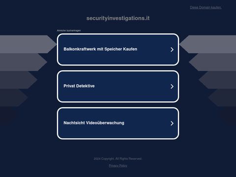 Security Service Investigations