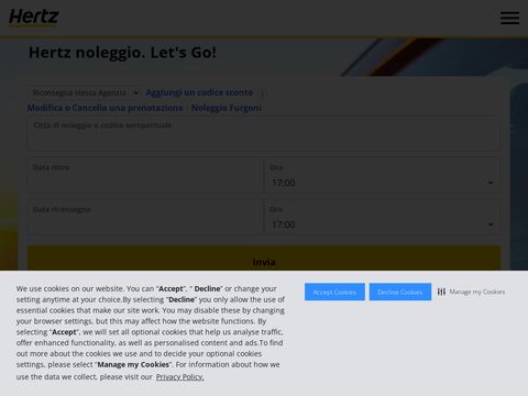Hertz noleggio auto , autonoleggio, noleggio auto Milano, no