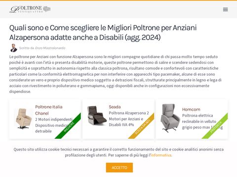 Poltrone economiche per anziani