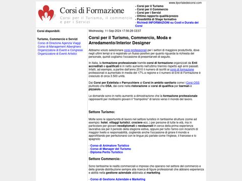 Il portale dei corsi