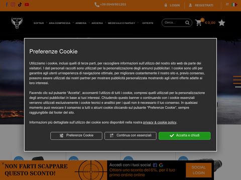 Negozio a San Marino specializzato nel soft air e accessori: