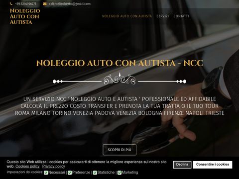 noleggio auto con autista