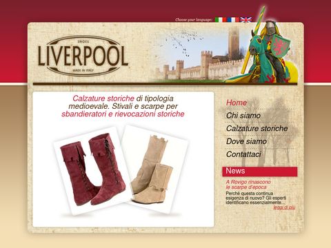 Calzature storiche di tipologia medioevale. Stivali e scarpe