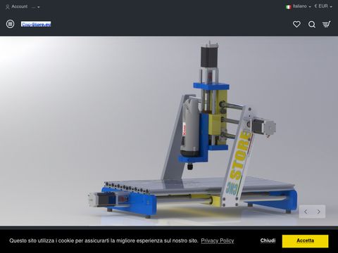 Cnc-store e-commerce per l'hobby cnc in Italia