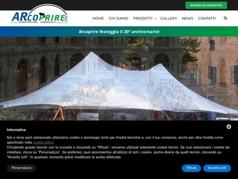 Noleggio e vendita di tendostrutture