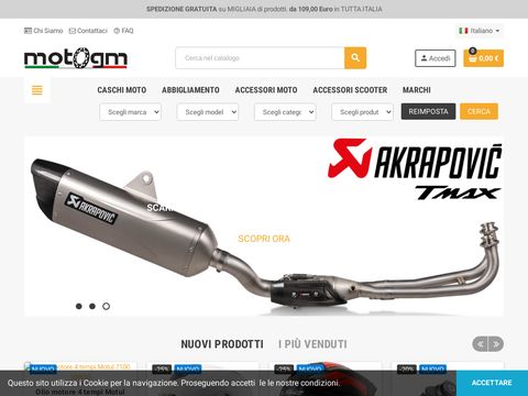 Motogm vendita accessori moto e scooter