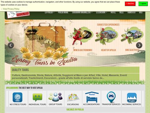 Il più grande sito di booking online della Puglia
