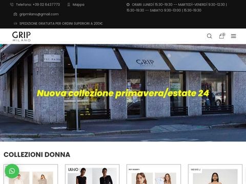 Grip Milano abbigliamento - Vendita online moda uomo donna
