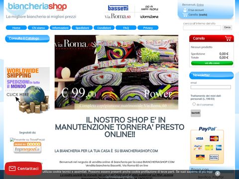 Biancheria per la casa online - BiancheriaShop.com