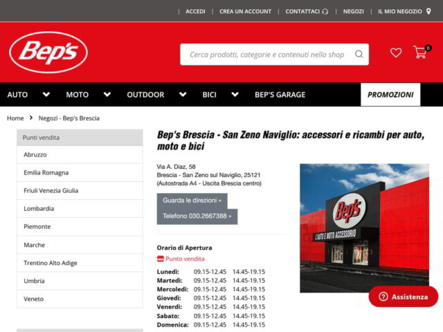 Bep’s Brescia: accessori auto e moto